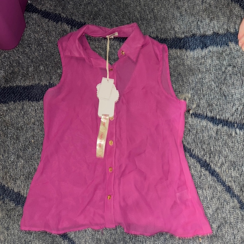 Purple tank blouse